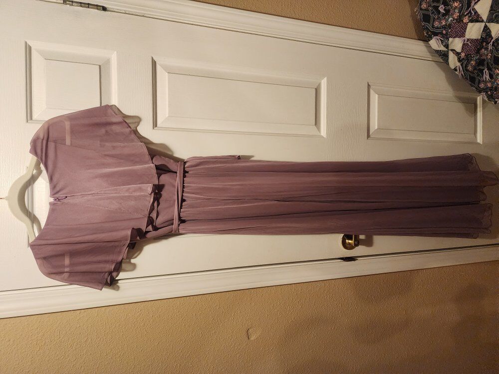 Pink and Purple brides maids dress