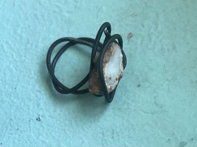 Wire ring with stone