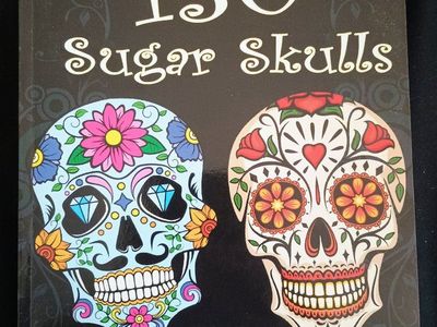 130 Page Sugar Skulls Coloring Book