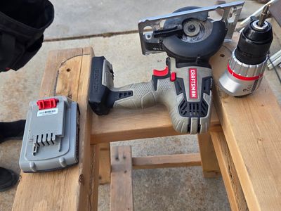 Craftsman V20 Circular Saw, Drill, Battery, and Charger - $100