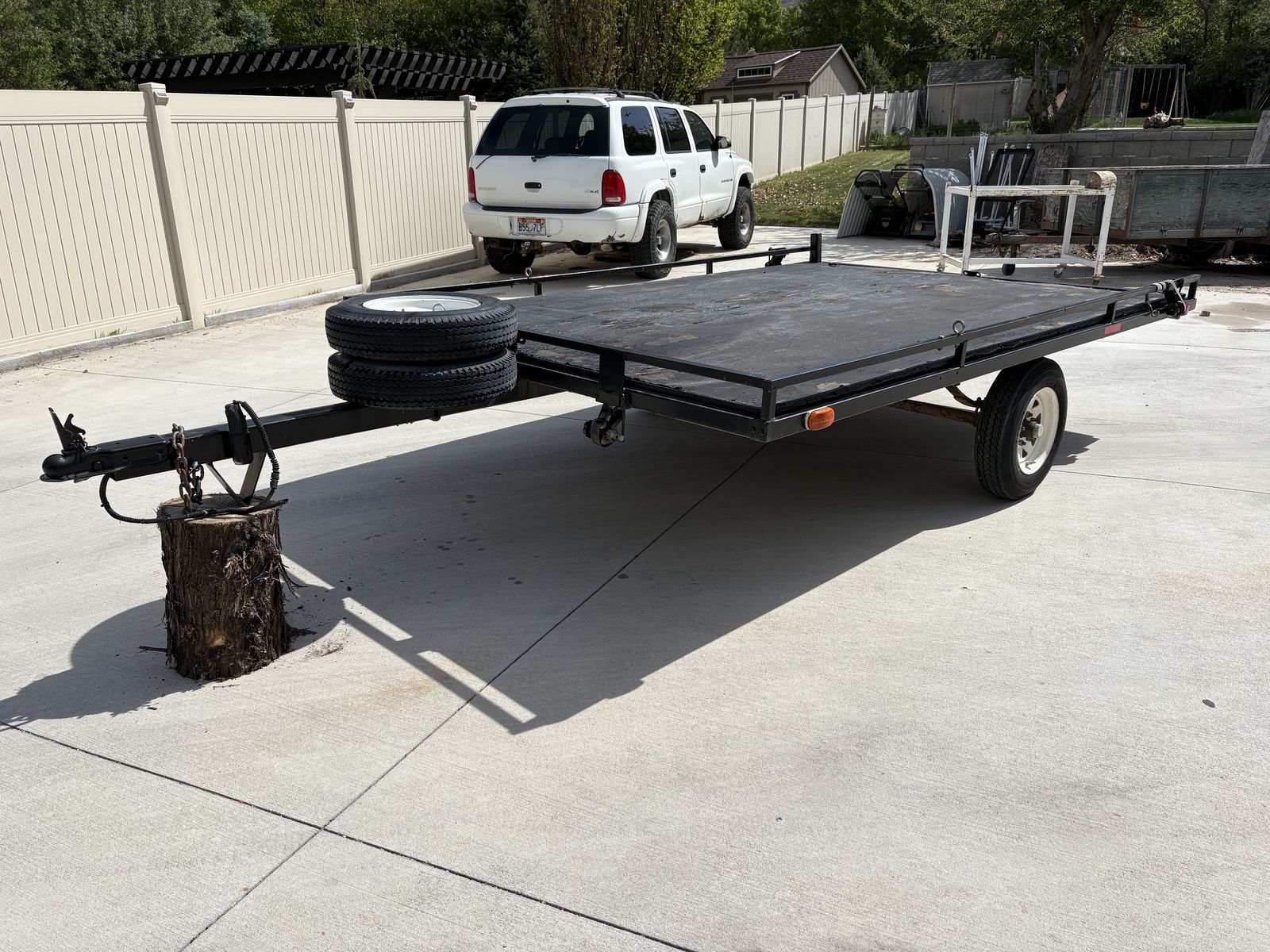 Great 7' x 10' utility/ATV tailer with NEW tires and two spares