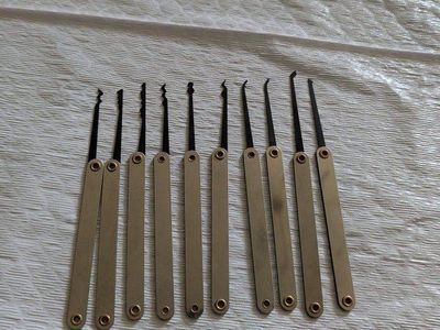 10-Piece Lock Pick Set with Case