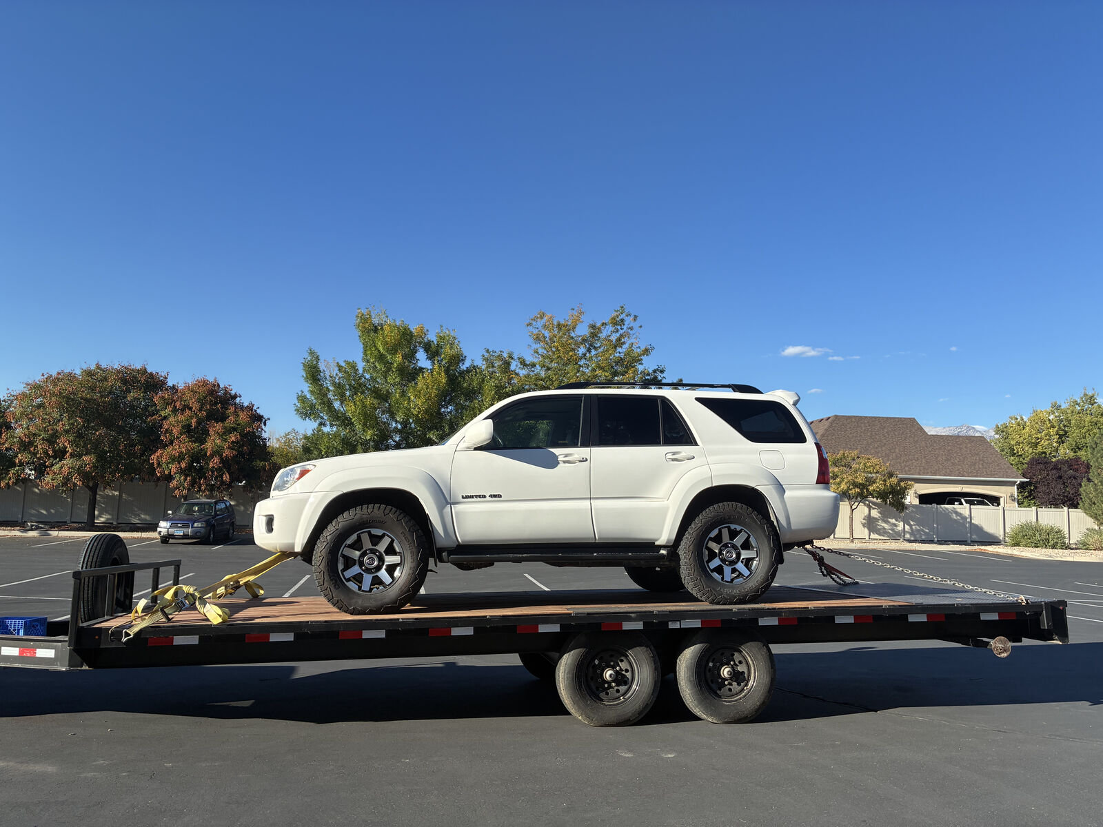 Deck over Flat bed Trailer 24 Ft L X 8.5Ft W 14 K Tandem Axel