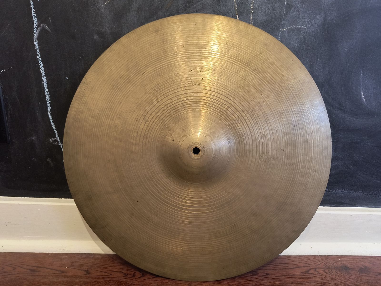 Vintage 1940s A Avedis Zildjian Transition Stamp 18" Crash Ride Cymbal 1704g
