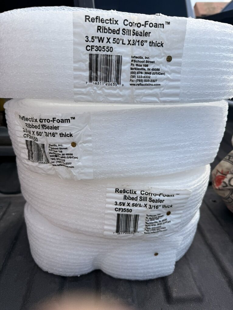 4 Rolls Sill Sill 3.5 X 50' X 3/16 thick