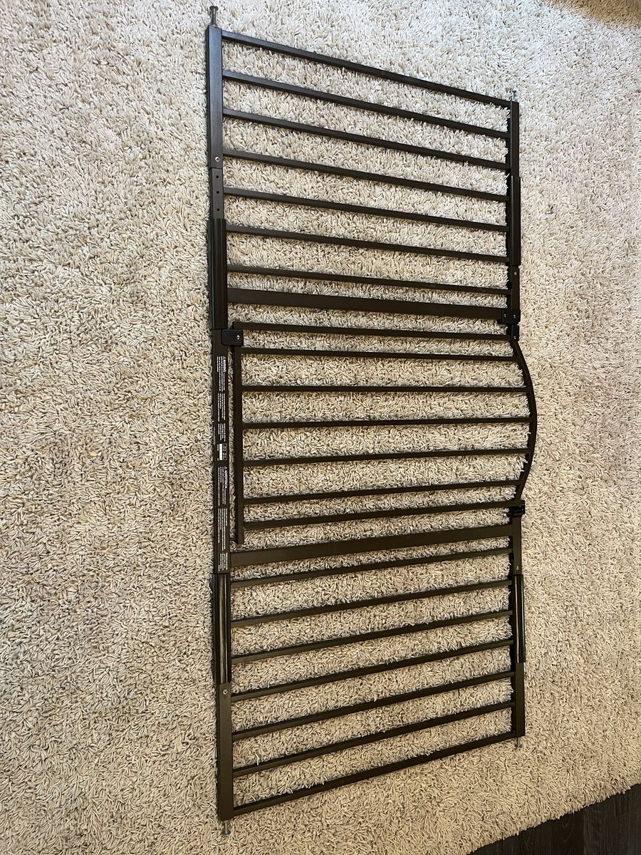 Ingenuity Decorative Extra Wide Baby & Dog Gate, 44-72" Bronze, Hardware Mounted, 36" Tall