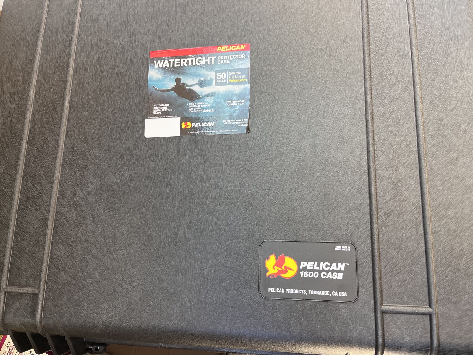 NEW Pelican 1600 Case with full foam inserts