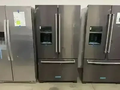 NEW KITCHENAID 27 C FT BLACK STAINLESS FRENCH DOOR