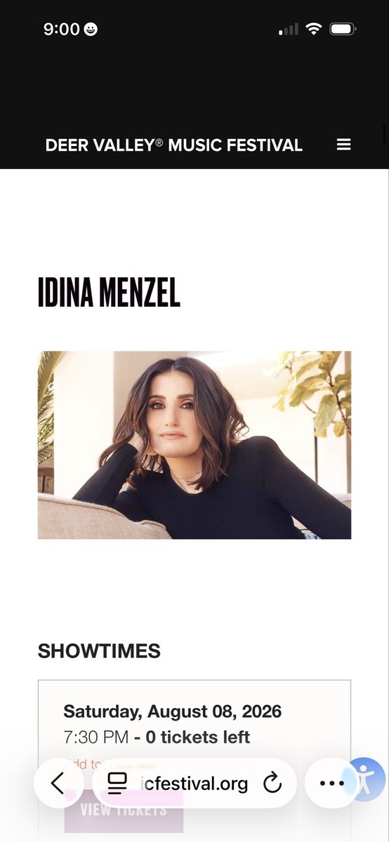 ISO 2 Idina Menzel Tickets