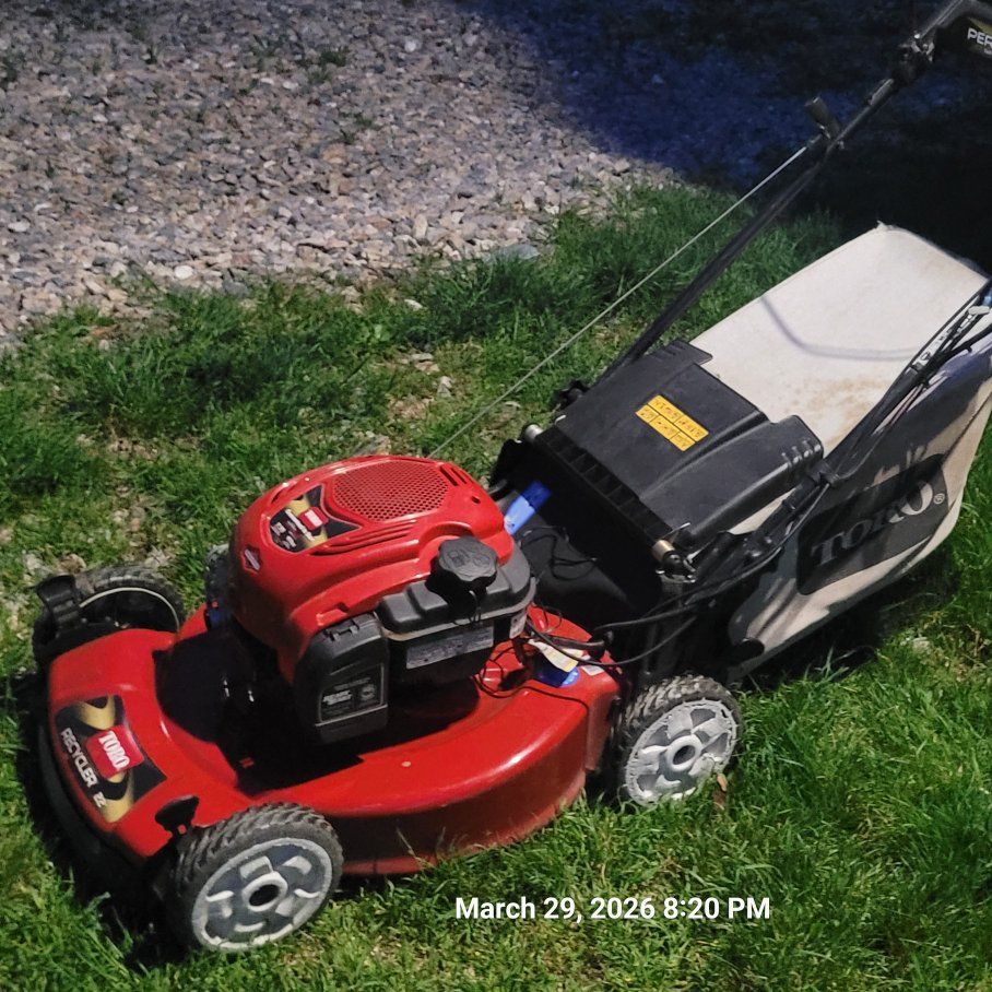 Toro lawn mower self propelled