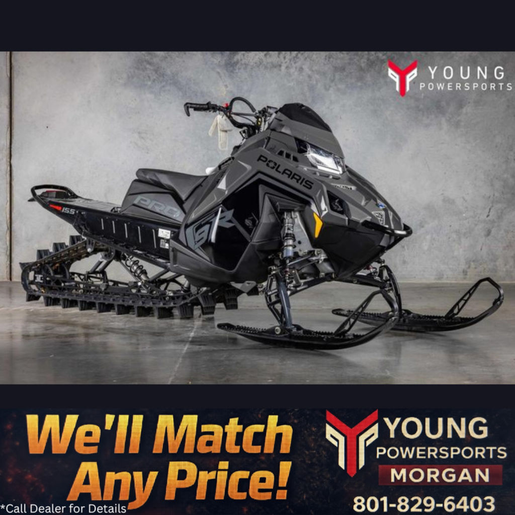 2025 Polaris® 9R PRO RMK 155 Shadow Gray / Gloss Black