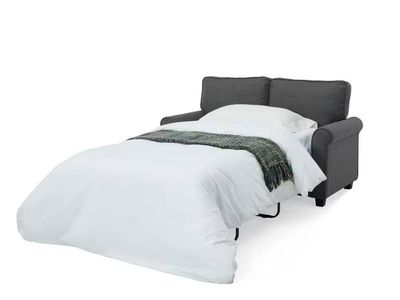 Addison 57 Dark Gray Polyester Twin Sofa Bed