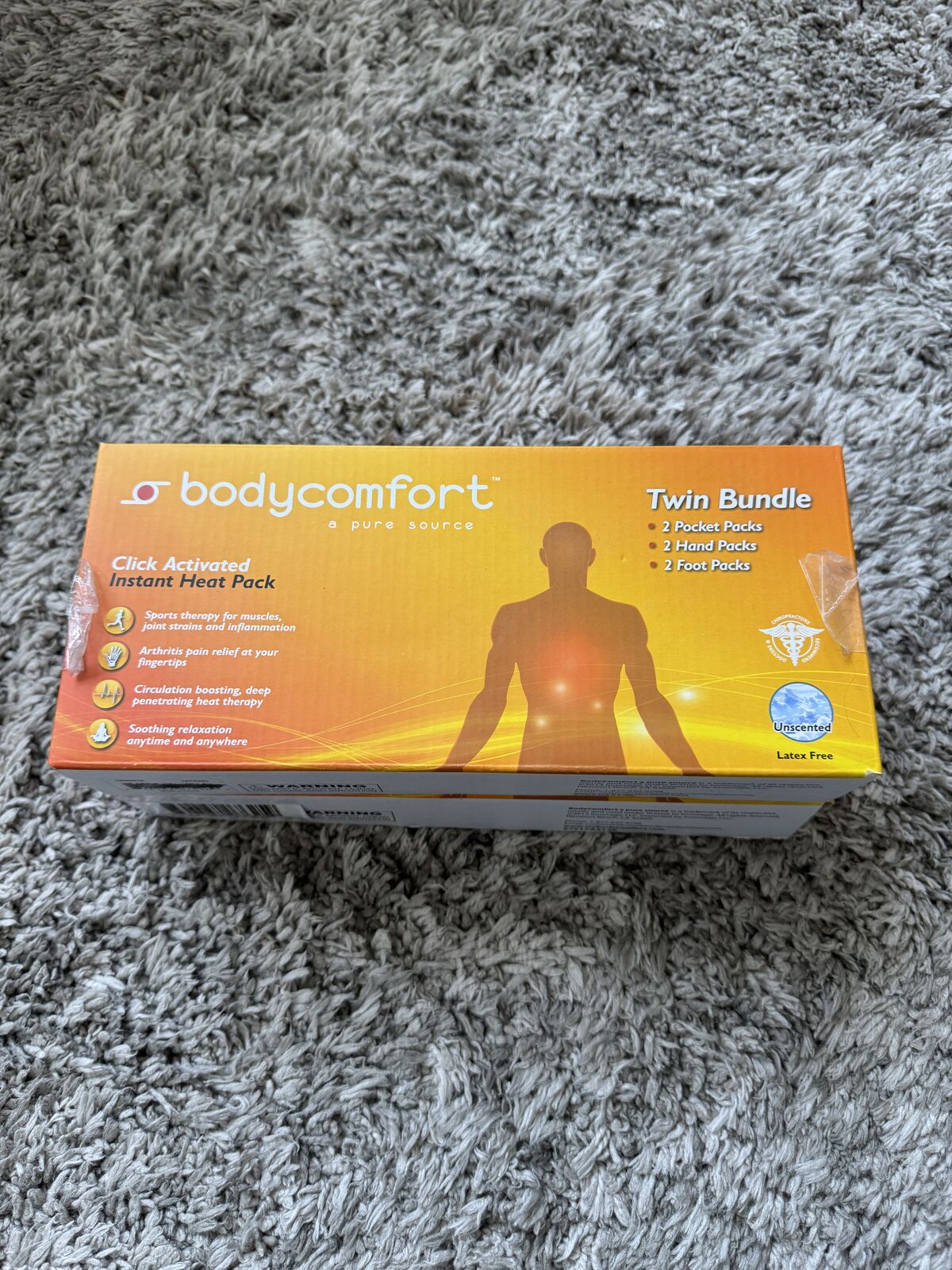 BodyComfort Reusable Instant Heat Packs  NEW