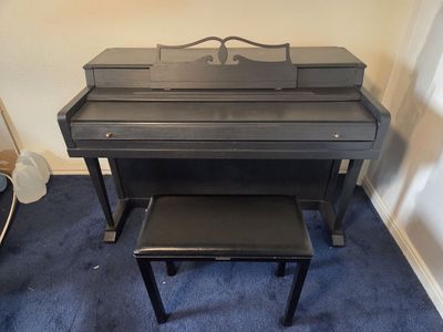 Piano and bench