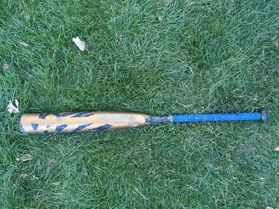 Baseball Bat DeMarini ZOA 2 3/4" Barrel -8 Drop 32" 24oz USSSA Gold Blue Used
