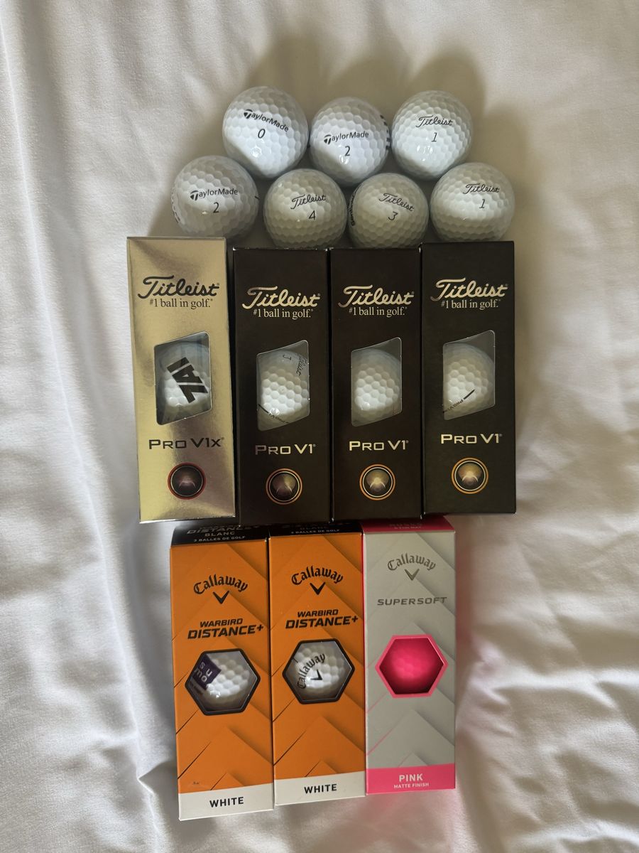Titleist Pro V1x, Pro V1, Callaway Warbird Distance+, Supersoft Golf Balls - New & Used Lot