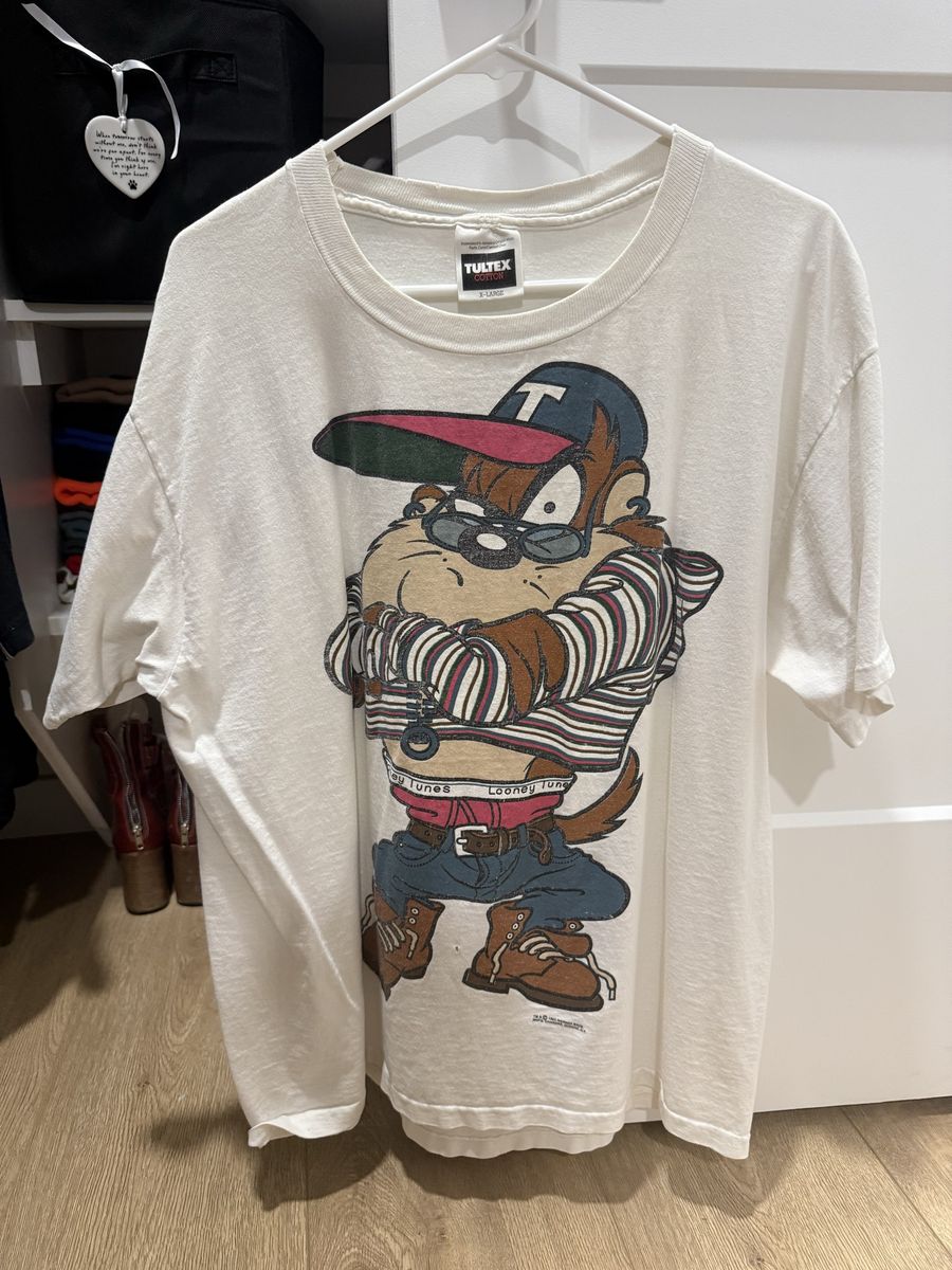 Tultex White Mens Graphic Tee