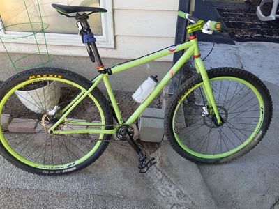 Custom Built Single Speed Mountain Bike - Green, Maxxis Tires, Excellent Condition