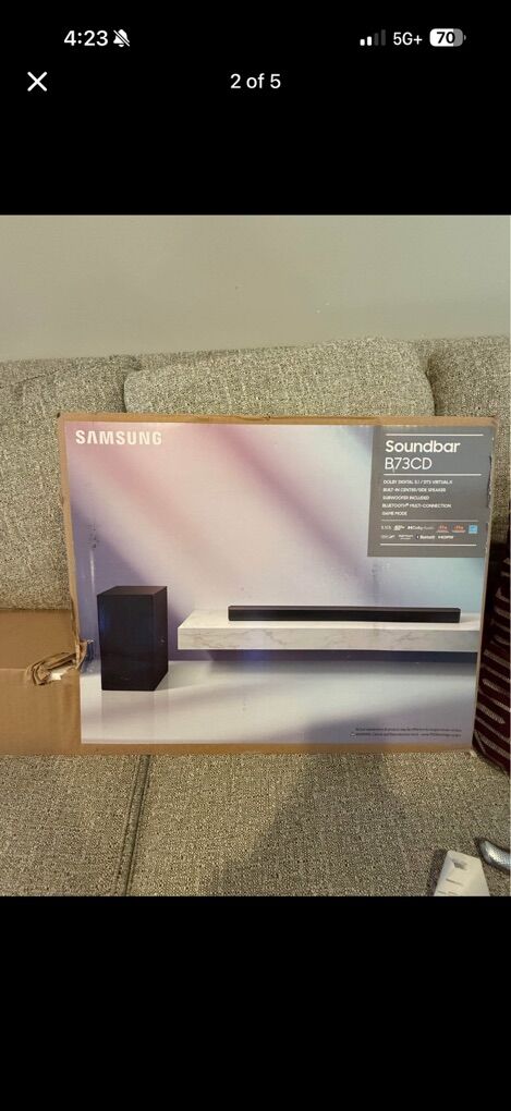Samsung Soundbar With Wireless Subwoofer