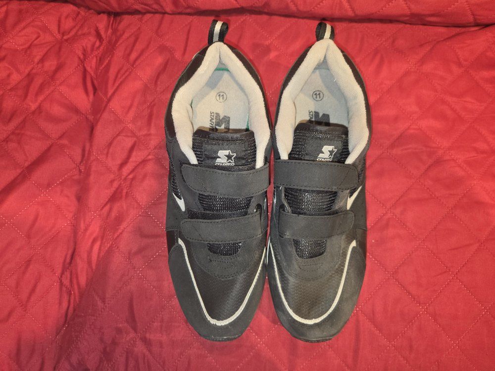 Starter Black Velcro Athletic Shoes Sneakers Size 11