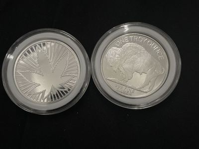 Two Troy ounces of silver