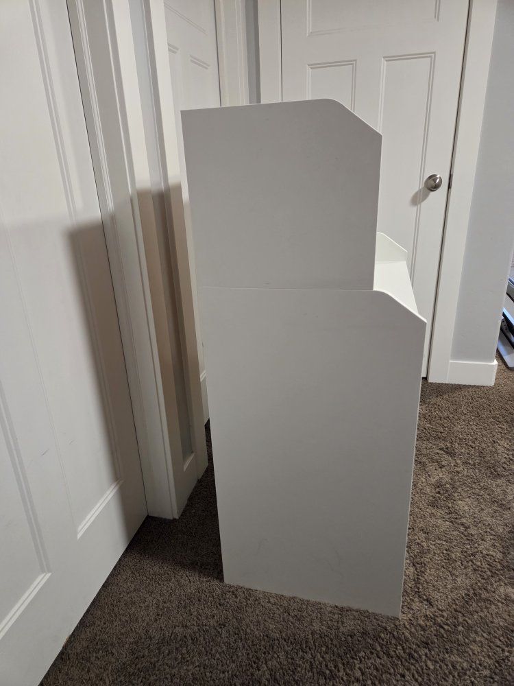 White IKEA Hauga 3-drawer dresser