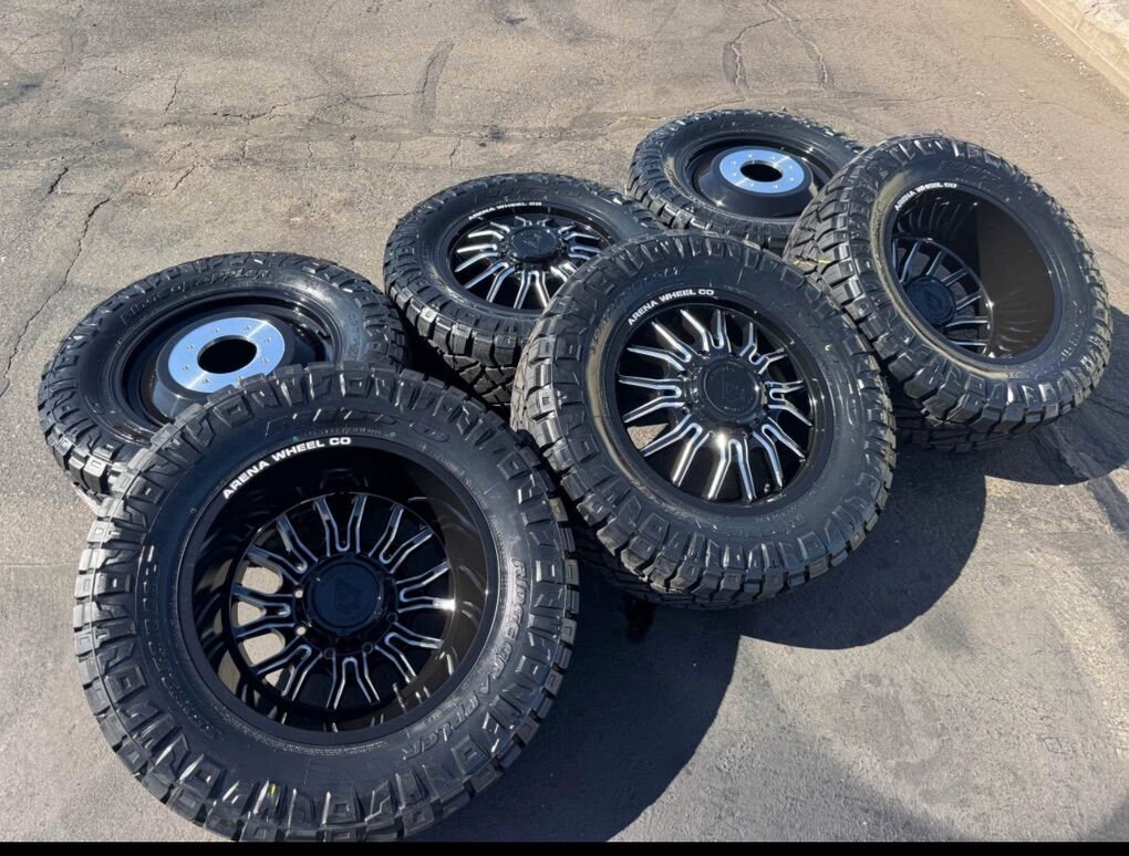 New DRW 8x200 Arena 35x12.50r20 Nitto Ford F350 8