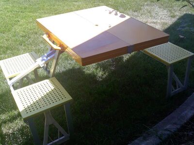 Vintage Finex Portable Folding Table / Chairs