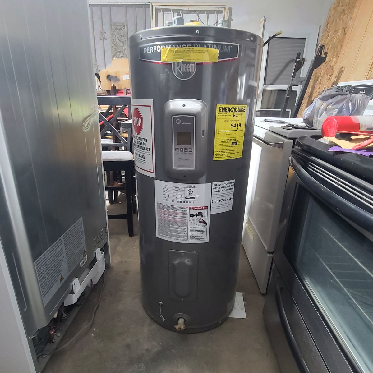 Water Heater (Rheem Electric 40 Gal used)