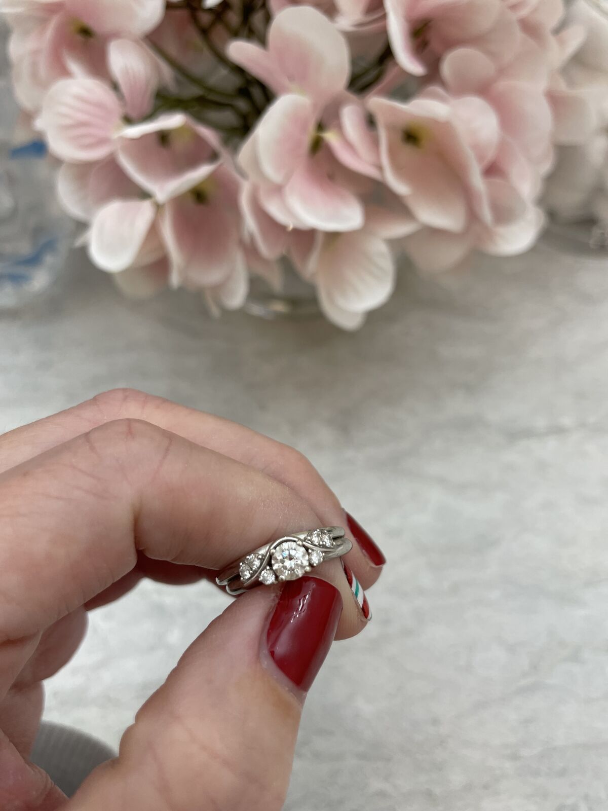 Wedding ring set size 6