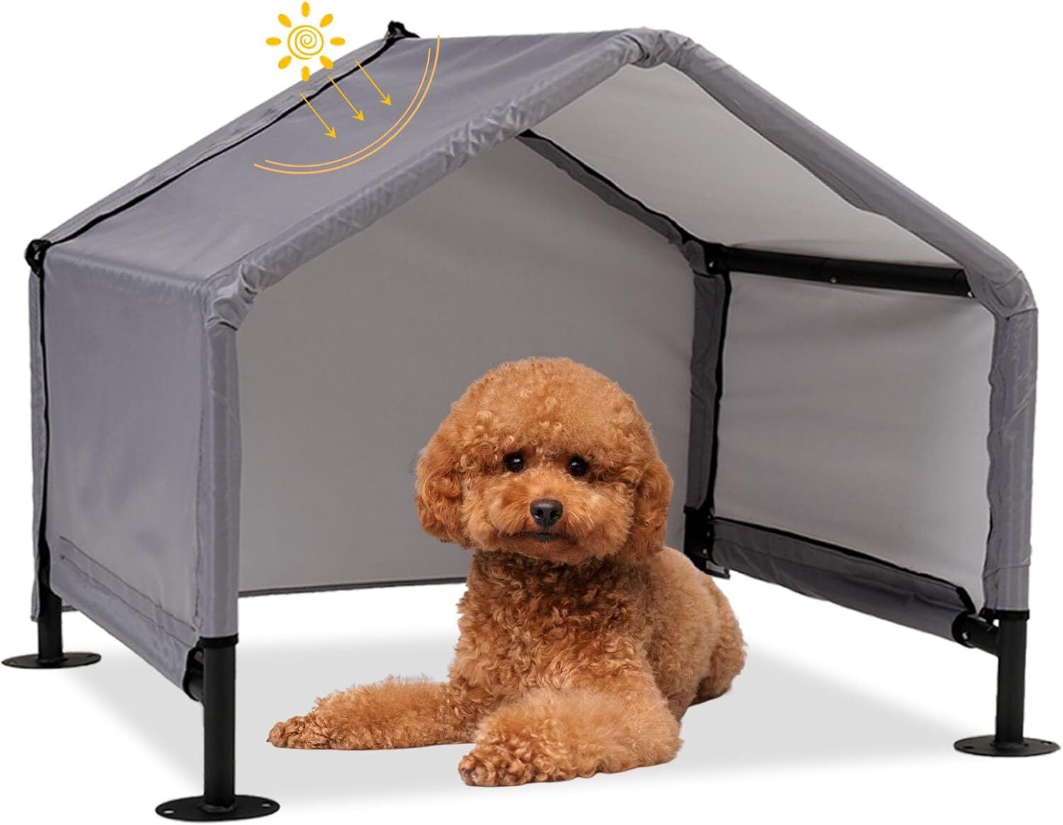 Outdoor Dog Shade Shelter Tent - Grey