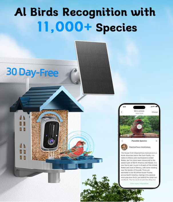 New in box Smart Bird Feeder with Camera