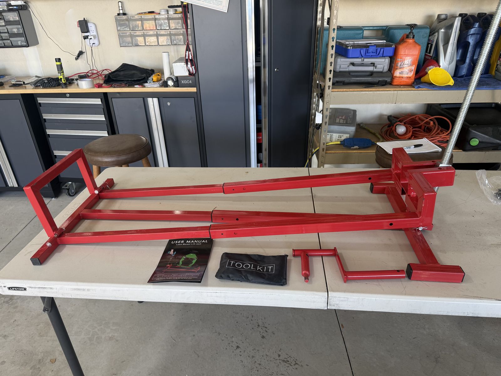 Lawn Mower Lift Jack – 880 lb Capacity – $100