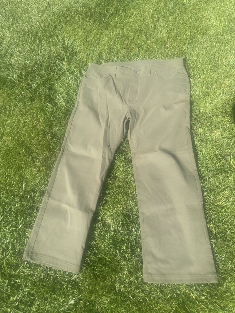 Prana Men’s Size 40 X 30 Olive Green Stretch Jean