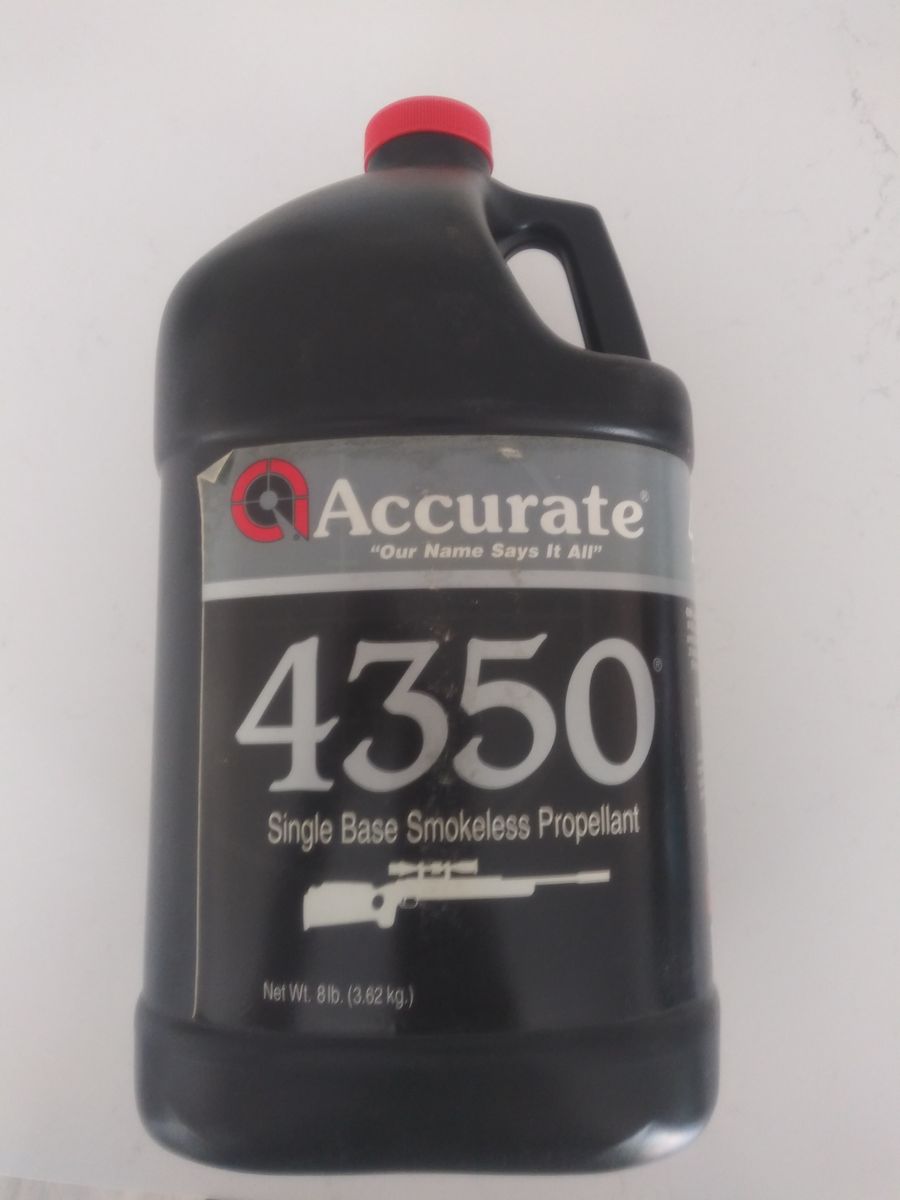 Accurate Arms 4350 rifle powder, 8 lb. keg.