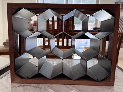 Geometric wine rack