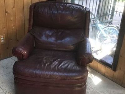Used Leather Chair - Brown, Comfortable Seating
