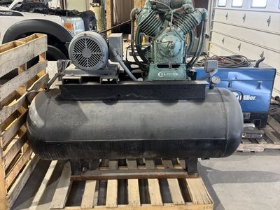 Champion Heavy-Duty Commercial Horizontal Air Compressor - 7.5 HP, 230V, 1-Phase