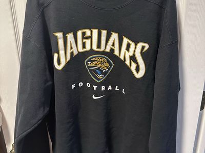Vintage Nike Jacksonville Jaguars Football Crewneck Sweatshirt Men's L Black