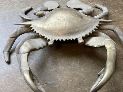 Brass crab ashtray