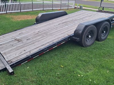 2021 Tilt trailer 23.5 ft long flat bed + tongue 14k lbs