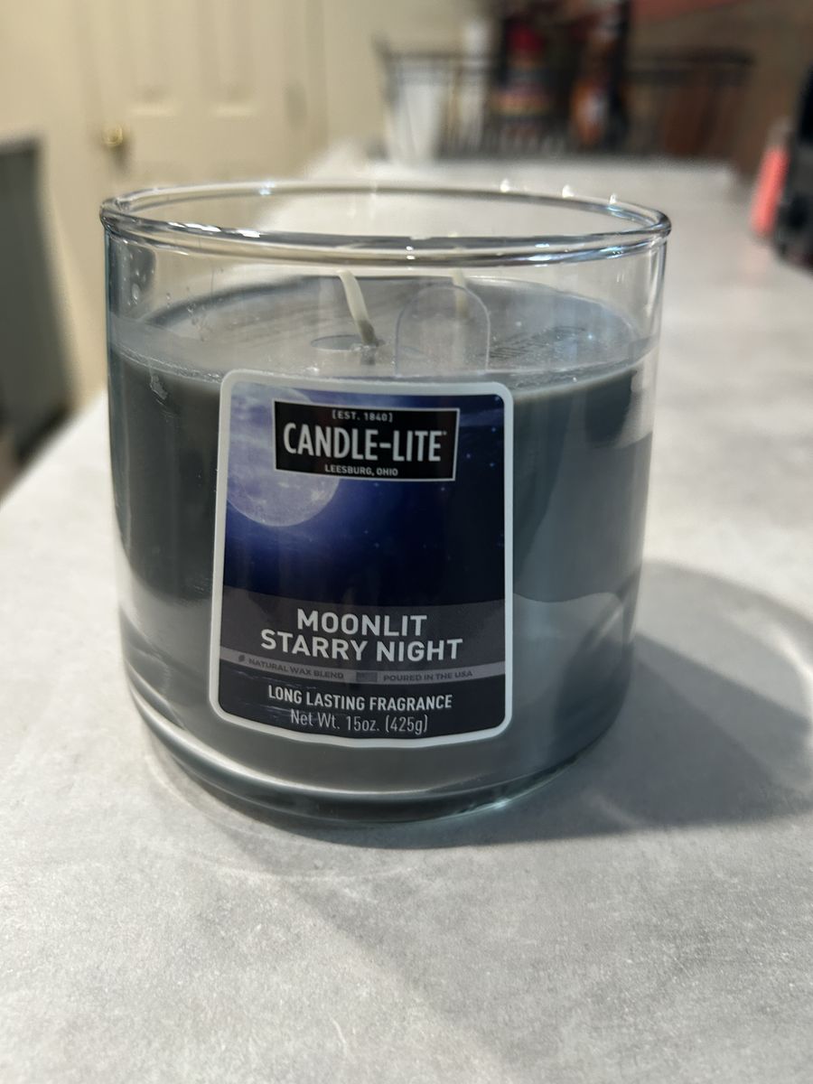 NEW Candle-Lite Moonlit Starry Night candle – 2 wick