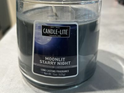 NEW Candle-Lite Moonlit Starry Night candle – 2 wick