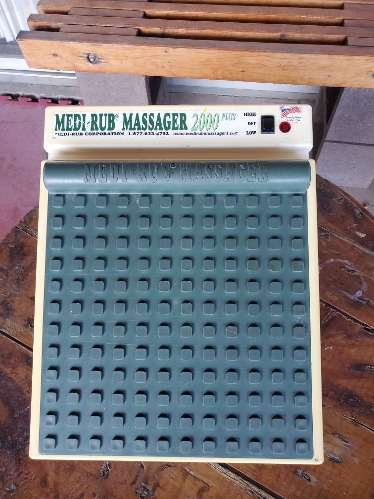 Medi-Rub Massager 2000 Plus Foot Massager - Green/Beige