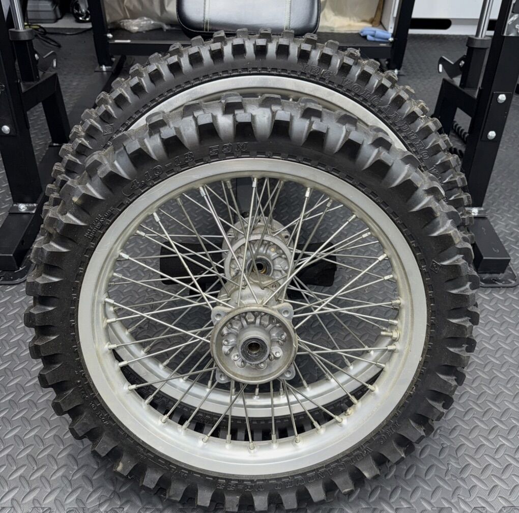 Kawasaki Dirt Bike Big Wheel set