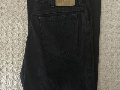 Men’s black Lee jeans. Size 33 x 30