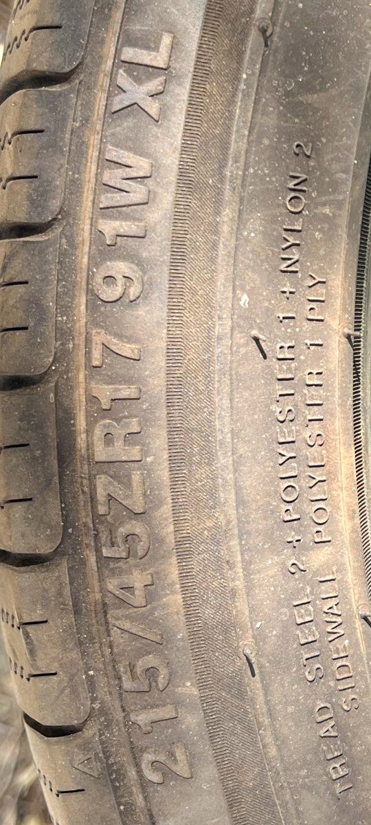 only 1 tire 215/45ZR17 91W XL