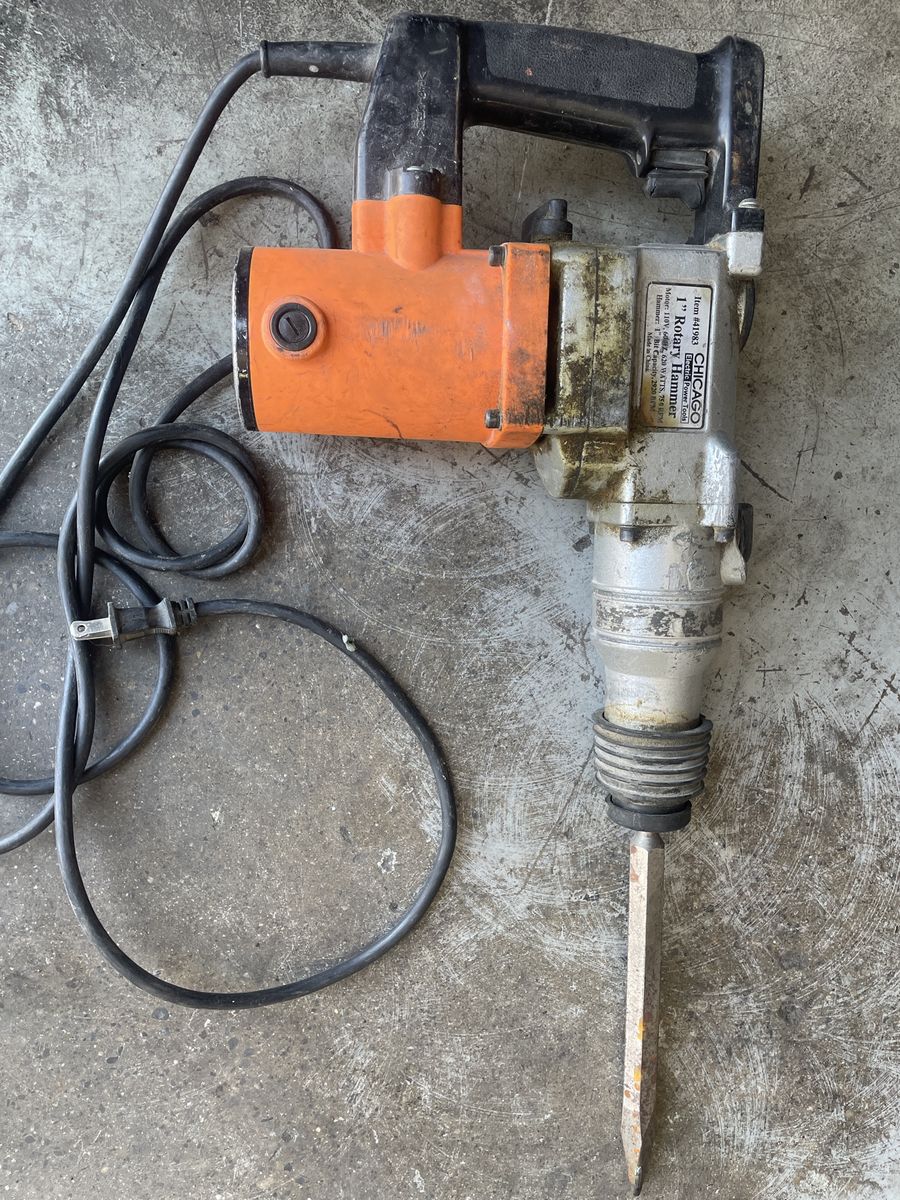 Vintage tool, Chicago Electric Power Tools 1" Rotary Hammer Drill - Item #41983 - 110V, 620W