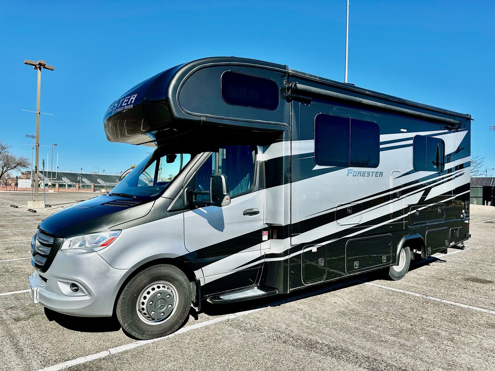 2022 Mercedes 3500 Forest River Forester For Sale. Like new!