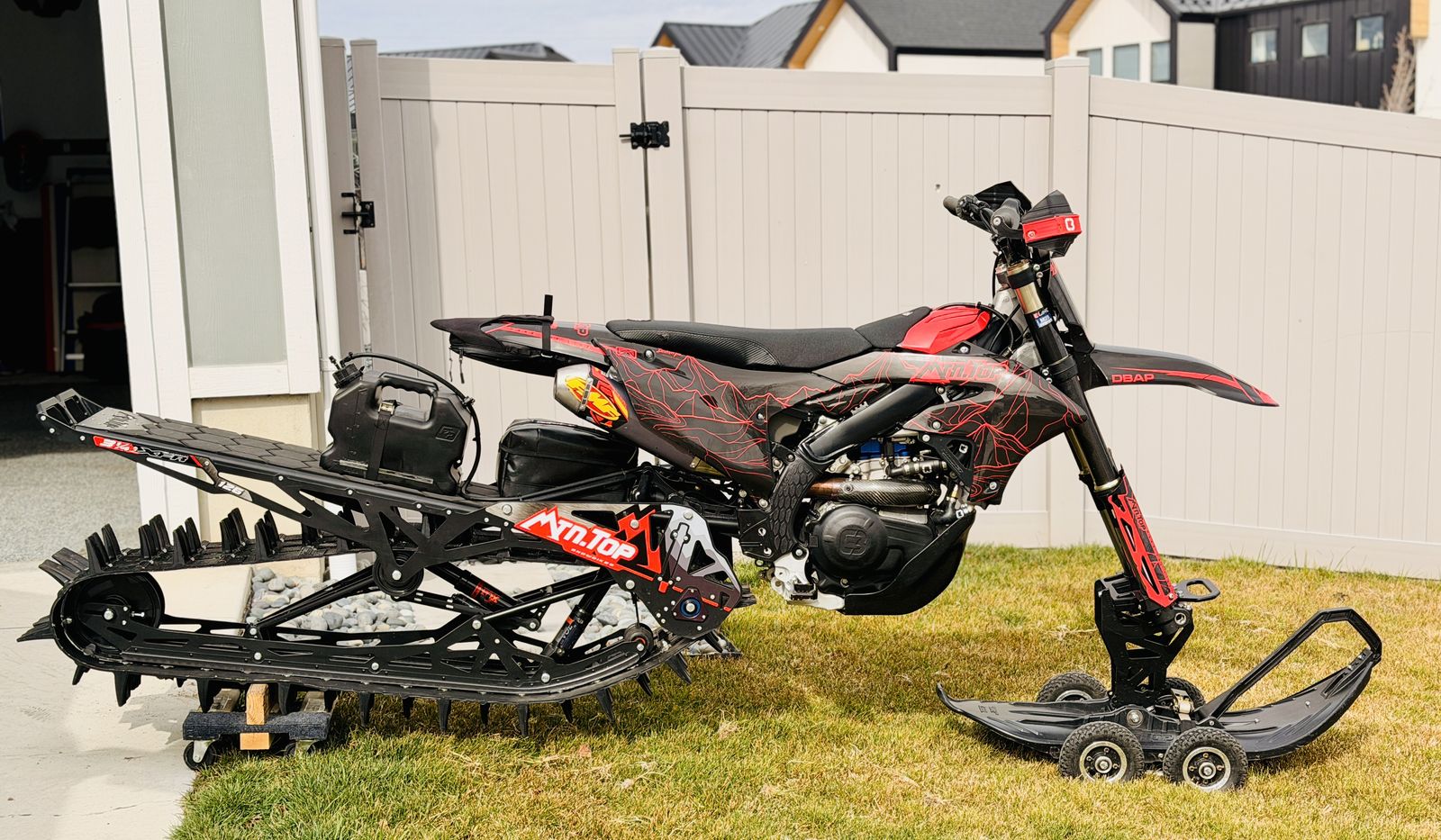 2024 Yamaha YZ450FX Snowbike – MtnTop 26” XFR